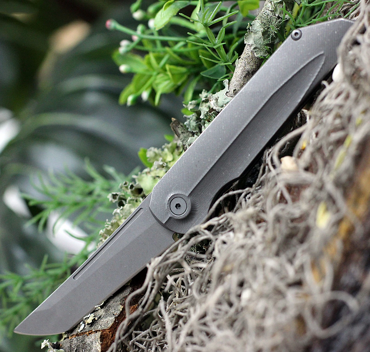 Jake Hoback Knives Jake Hoback Backslip Slip Joint HOB013, 3" AEB-L Steel Stonewash Plain Blade, Titanium Handle 1 Jake Hoback Knives Jake Hoback Backslip Slip Joint HOB013, 3" AEB-L Steel Stonewash Plain Blade, Titanium Handle