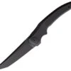 Jake Hoback Knives Jake Hoback DLC HOB022B, 3.25" CPM-20CV Stainless Black Tanto Blade, Black Titanium Handle