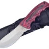 Hen & Rooster Skinner, HR-005R, 4" Satin Stainless Steel Skinner , Black & Red G-10 Sculpted Handle w/Black Nylon Sheath
