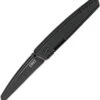 CRKT Inara Framelock CR7140, 2.783" 8Cr14MoV Plain Blade, Black G10 Front w/ 2Cr13 SS Back Handle
