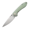 CJRB Cutlery Feldspar J1912-NTG, 3.53" D2 Steel Stonewashed Plain Blade, Contoured Natural G-10 Handle