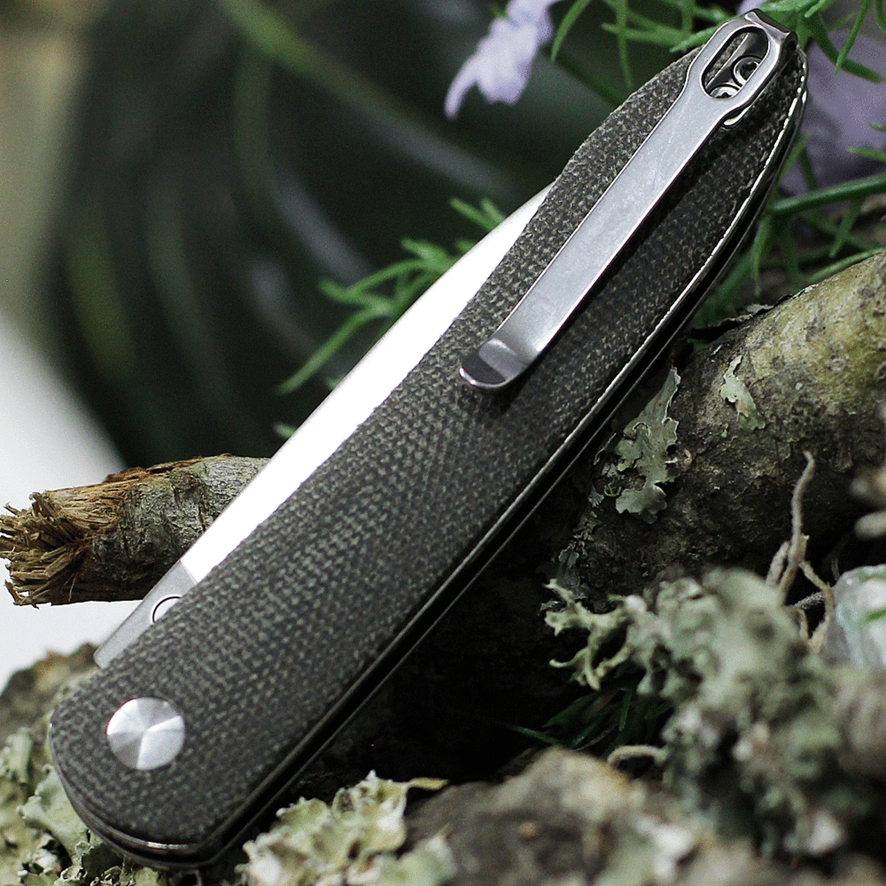 CJRB Cutlery RIA J1917-ODG, 2.95" AR-RPM9 Sand Polish Plain Blade, Green Micarta Handle 4 CJRB Cutlery RIA J1917-ODG, 2.95" AR-RPM9 Sand Polish Plain Blade, Green Micarta Handle - Image 4