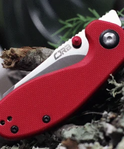 CJRB Swaggs Maileah J1918-REF, 2.39" AR-RPM9 Powder Steel Plain Blade, Red G-10 Handle -Knifeworks Sales Store J1918REF.2 75906.1623159250