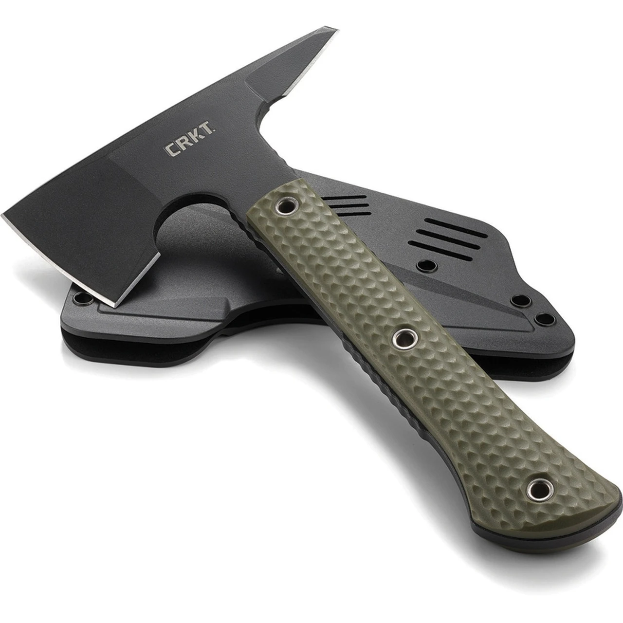 CRKT Jenny Wren Tomahawk CR2726, 2.585" SK-5 Black Powder Coated Steel, Glass Reinforced Nylon Handle 3 CRKT Jenny Wren Tomahawk CR2726, 2.585" SK-5 Black Powder Coated Steel, Glass Reinforced Nylon Handle - Image 3