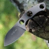 GiantMouse GMF1-P Fixed Blade (2.6" N690 Stonewashed PVD)