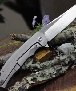 Kansept Knives K1004A2 Agent, 3.75" CPM-S35VN Stonewashed/Satin Blade, Bead Blasted Titanium Handle 5 Kansept Knives K1004A2 Agent, 3.75" CPM-S35VN Stonewashed/Satin Blade, Bead Blasted Titanium Handle -Knifeworks Sales Store K1004A2 71773.1618934883