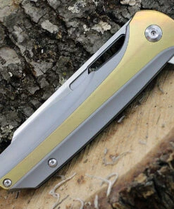 Kansept Knives K1006A2, Shard Flipper, 3.5" CPM-S35VN Wharncliffe Blade, Gray & Bronze Titanium Handle -Knifeworks Sales Store K1006A2.4 17730.1612561625