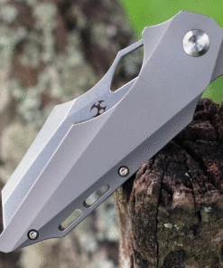 Kansept Knives Genesis K1010A1, 3.62" CPM-S35VN Satin Plain Blade, Titanium Handle -Knifeworks Sales Store K1010A1.3 30800.1623700506