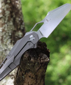 Kansept Knives Genesis K1010A1, 3.62" CPM-S35VN Satin Plain Blade, Titanium Handle -Knifeworks Sales Store K1010A1 07399.1623700506