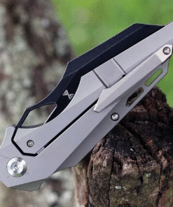 Kansept Knives Genesis K1010A2, 3.62" CPM-S35VN Black Stonewashed Blade, Gray & Black Titanium CF Handle 7 Kansept Knives Genesis K1010A2, 3.62" CPM-S35VN Black Stonewashed Blade, Gray & Black Titanium CF Handle -Knifeworks Sales Store K1010A2.2 03266.1623700954