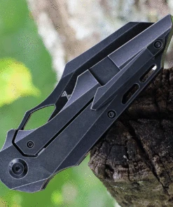 Kansept Knives Genesis K1010A3, 3.62" CPM-S35VN Black Stonewashed Blade, Black Titanium Handle -Knifeworks Sales Store K1010A3.2 34958.1623703026