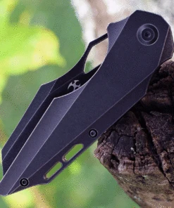 Kansept Knives Genesis K1010A3, 3.62" CPM-S35VN Black Stonewashed Blade, Black Titanium Handle -Knifeworks Sales Store K1010A3.3 15301.1623703026