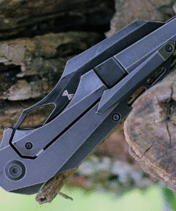 Kansept Knives Genesis K1010A6, 3.62" CPM-S35VN Black Stonewashed Blade, Timascus Titanium Handle -Knifeworks Sales Store K1010A6.2 05281.1624478494