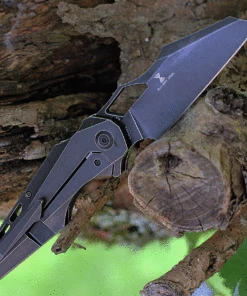 Kansept Knives Genesis K1010A6, 3.62" CPM-S35VN Black Stonewashed Blade, Timascus Titanium Handle -Knifeworks Sales Store K1010A6 75295.1624478494