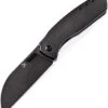 Kansept Knives Convict K1023A2, 3.3 S35VN Black Sheepfoot Blade, BlackTitanium Handle