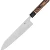 Spyderco Knives Spyderco Itamae Gyuto Chef's Knife K19GPBNBK, 10" SUS410 Satin Plain Blade, Burl G-10 Handle