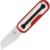 Kizer Cutlery Mini Bay - Red & White (1.8" Satin) Ki2583A2