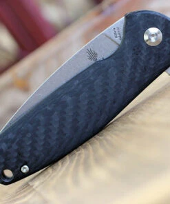 Kizer Cutlery Kizer Gemini 2.0 Ki3471C1, 3.13" CPM S35VN Stonewash Drop Point Plain Blade, Carbon Fiber Handle -Knifeworks Sales Store KI3471C1.8 65346.1586877726