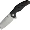 Kizer Cutlery Kizer Mini Sheepdog C01C, 2.63" Stonewash CPM-S35VN Blade, Black Carbon Fiber Handle