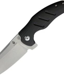 Kizer Cutlery Kizer Mini Sheepdog C01C, 2.63" Stonewash CPM-S35VN Blade, Black Carbon Fiber Handle
