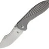Kizer Cutlery Kizer Pelican Mini Frame Lock, 3.37" Stonewash CPM-S35VN Clip Point Blade, Titanium Handle