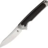 Kizer Cutlery Clutch Ki4556A2, 3.3" CPM-S35VN Satin Modified Drop Point Blade, Black Carbon Fiber Handles