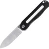 Kizer Cutlery Latt Vind Mini V3567N1, 3" Bohler N690 Satin Spear Point Blade, Black G-10 Handle