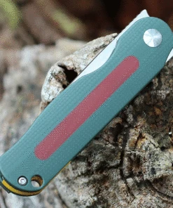 Kizer Cutlery Latt Vind Mini V3567N2, 3" Bohler N690 Satin Spear Point Blade, Green and Brown G-10 Handle -Knifeworks Sales Store KIV3567N2.3 33261.1633449395