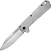 Kershaw Knives Kershaw Passage Assisted Opening Knife 1361X, 3.5" 8Cr13Mov Stonewashed Plain Blade, Stonewashed Stainless Handle