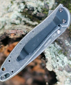 Kershaw Knives Kershaw 1660CBBW Leek 3" Composite Blackwash Blade, 41 Stainless Steel Blackwash Handle -Knifeworks Sales Store KS1660CBBW.2 70038.1597868498