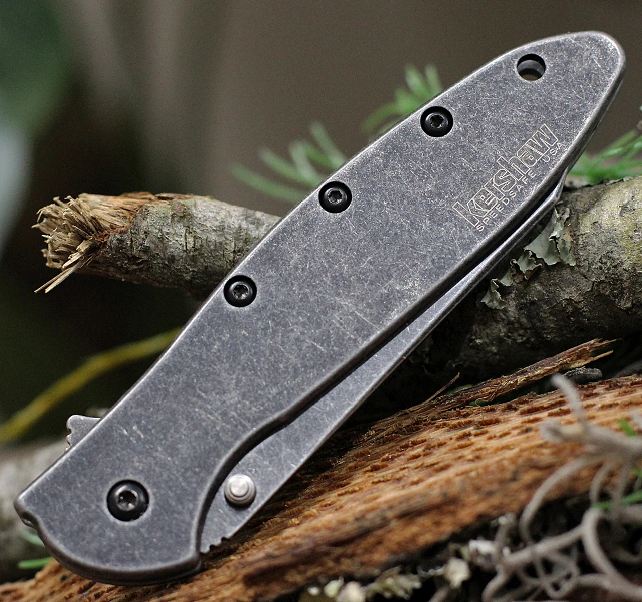 Kershaw Knives Kershaw Random Leek - SW Blk (3" 14C28N SW Blk Reverse Tanto) 1660RBW 4 Kershaw Knives Kershaw Random Leek - SW Blk (3" 14C28N SW Blk Reverse Tanto) 1660RBW - Image 4