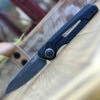 Kershaw Knives Kershaw Launch 11, 2.75" CPM 154 Blackwash Blade, Black Aluminum Handle