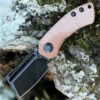 Kansept Knives Kansept Mini Korvid - Brown Micarta (1.5" Blk Cleaver) T3030A5