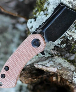 Kansept Knives Kansept Mini Korvid - Brown Micarta (1.5" Blk Cleaver) T3030A5 -Knifeworks Sales Store KT3030A5 52196.1643303114