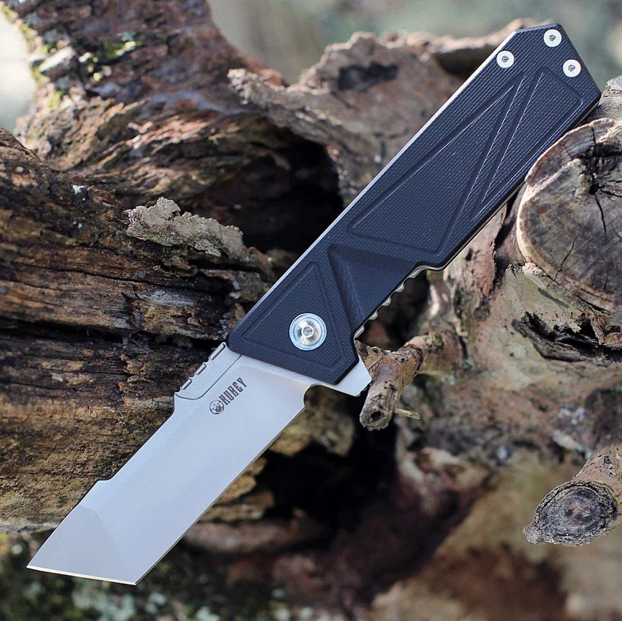 Kubey Knife Kubey Avenger 3.35" AUS-10 Bead Blast Black G-10 Flipper KUB104A 1 Kubey Knife Kubey Avenger 3.35" AUS-10 Bead Blast Black G-10 Flipper KUB104A