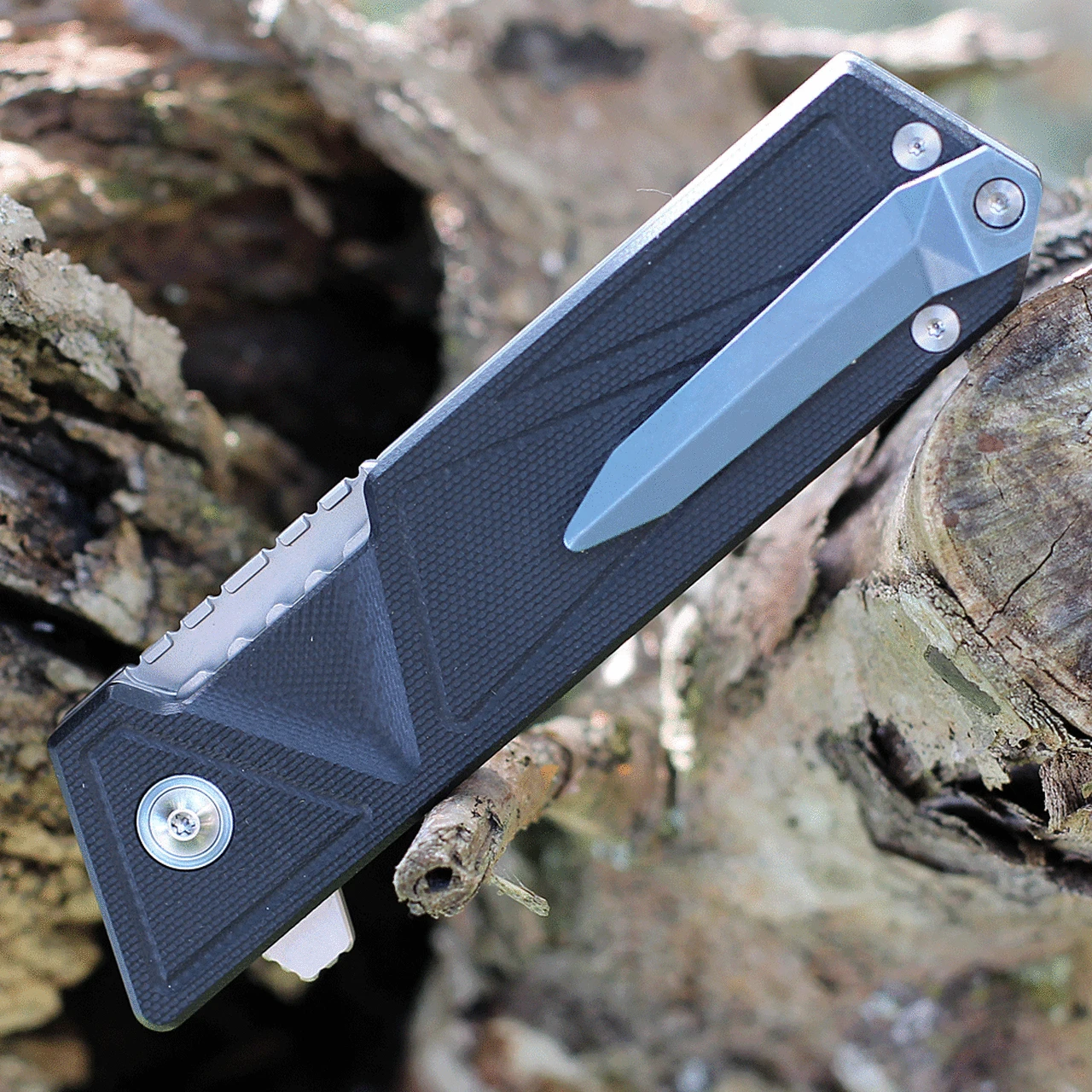 Kubey Knife Kubey Avenger 3.35" AUS-10 Bead Blast Black G-10 Flipper KUB104A 4 Kubey Knife Kubey Avenger 3.35" AUS-10 Bead Blast Black G-10 Flipper KUB104A - Image 4