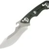 Kubey Knife Kubey Totem KU250B, 5.35" D2 Sand Blast Blade, Black & Green G-10 Handle