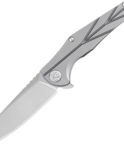 Kubey Knife Kubey PeaceWalkrr KB252A, 3.94" M390 Sandblast Blade, Grey 6AL4V Titanium Handles