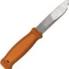 Morakniv Kansbol Fixed Blade, 4.5" Satin Stainless Blade, Burnt Orange Polypropylene Handle
