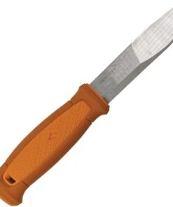 Morakniv Kansbol Fixed Blade, 4.5" Satin Stainless Blade, Burnt Orange Polypropylene Handle