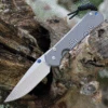 Chris Reeve Large Sebenza 31, 3.61" CPM S45VN Stonewashed Drop Point Blade (L31-1000)