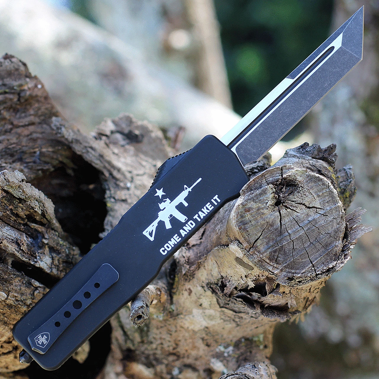 Templar Knife Co. Templar Premium Lightweight Large OTF -Alum. Blk CATI (3.55" D2 Blk Tanto) LA-AR15-22-1 2 Templar Knife Co. Templar Premium Lightweight Large OTF -Alum. Blk CATI (3.55" D2 Blk Tanto) LA-AR15-22-1 - Image 2