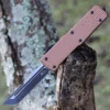 Templar Knife Co. Templar Premium Lightweight Large OTF -Alum. Bronze (3.55" D2 Blk Tanto) LA-AB-22-1