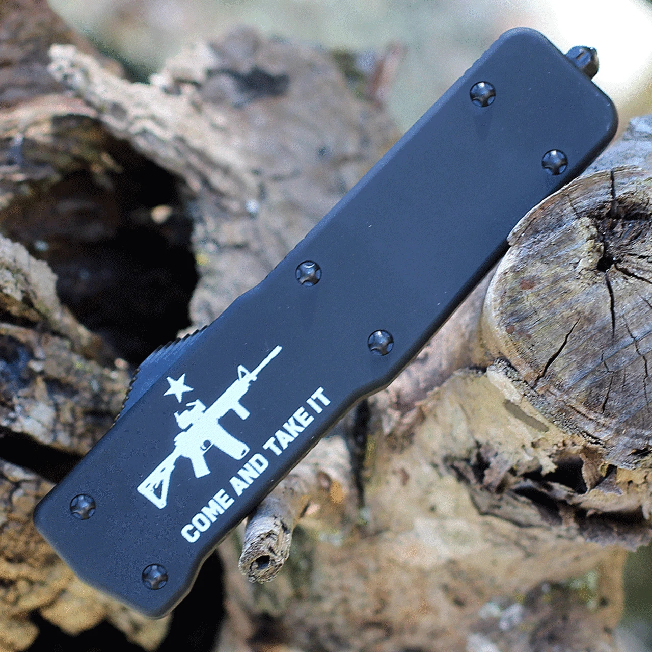 Templar Knife Co. Templar Premium Lightweight Large OTF -Alum. Blk CATI (3.55" D2 Blk Tanto) LA-AR15-22-1 3 Templar Knife Co. Templar Premium Lightweight Large OTF -Alum. Blk CATI (3.55" D2 Blk Tanto) LA-AR15-22-1 - Image 3