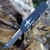 Templar Knife Co. Templar Premium Lightweight Large OTF -Alum. Blk CATI (3.55" D2 Blk Tanto) LA-AR15-22-1