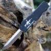 Templar Knife Co. Templar Premium Lightweight Large OTF -Alum. Blk CATI (3.55" D2 Blk Drop Point) LA-AR15-32-1