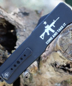 Templar Knife Co. Templar Premium Lightweight Large OTF -Alum. Blk CATI (3.55" D2 Blk Drop Point) LA-AR15-32-1 -Knifeworks Sales Store LAAR 89211.1635171657