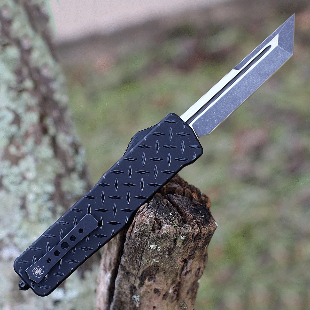 Templar Knife Co. Templar Premium Lightweight Large OTF - Blk Diamond (3.55" D2 Blk Tanto) LA-DPG-22-1 2 Templar Knife Co. Templar Premium Lightweight Large OTF - Blk Diamond (3.55" D2 Blk Tanto) LA-DPG-22-1 - Image 2