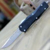 CobraTec Knives LBLKFS-XLDNS Large FS-X Black, 3.50" D2 Steel Drop Point Blade, Anodized Aviation Aluminum Handle