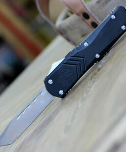 CobraTec Knives LBLKFS-XLTNS Large FS-X Black, 3.50" D2 Steel Tanto Blade, Anodized Aviation Aluminum Handle